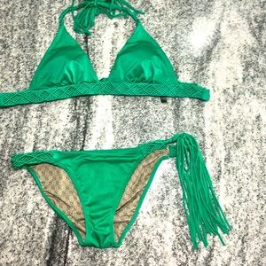 Emerald green Victoria secret bikini set size medium